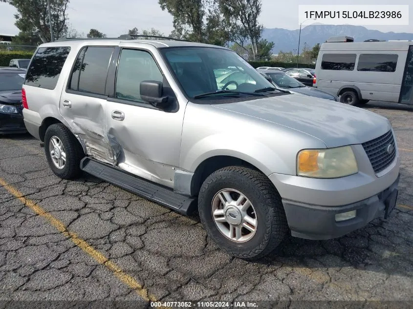 2004 Ford Expedition Xlt VIN: 1FMPU15L04LB23986 Lot: 40773052