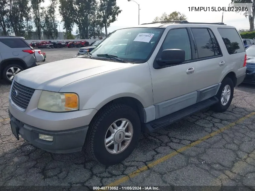 2004 Ford Expedition Xlt VIN: 1FMPU15L04LB23986 Lot: 40773052