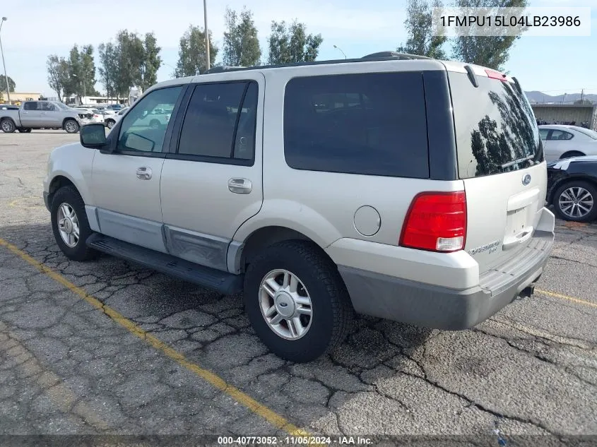 2004 Ford Expedition Xlt VIN: 1FMPU15L04LB23986 Lot: 40773052