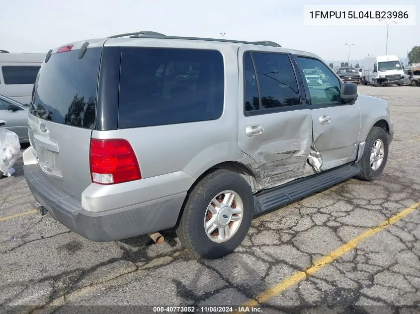 2004 Ford Expedition Xlt VIN: 1FMPU15L04LB23986 Lot: 40773052