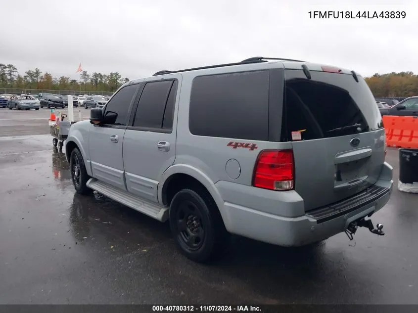 2004 Ford Expedition Eddie Bauer VIN: 1FMFU18L44LA43839 Lot: 40780312