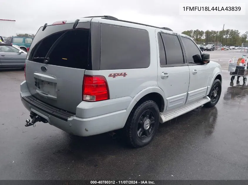 2004 Ford Expedition Eddie Bauer VIN: 1FMFU18L44LA43839 Lot: 40780312