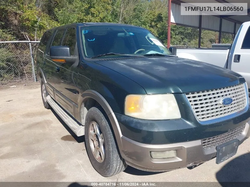 2004 Ford Expedition Eddie Bauer VIN: 1FMFU17L14LB06560 Lot: 40784716