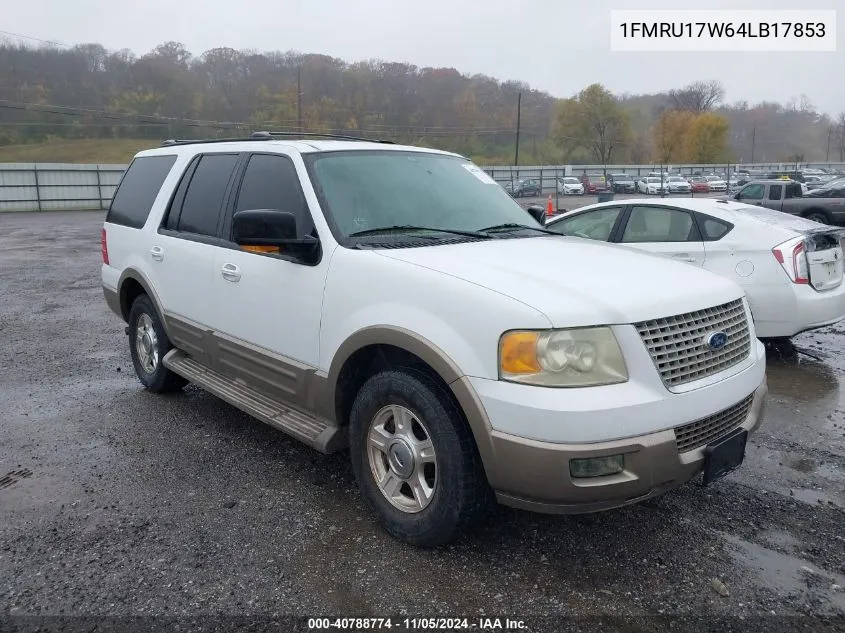 2004 Ford Expedition Eddie Bauer VIN: 1FMRU17W64LB17853 Lot: 40788774