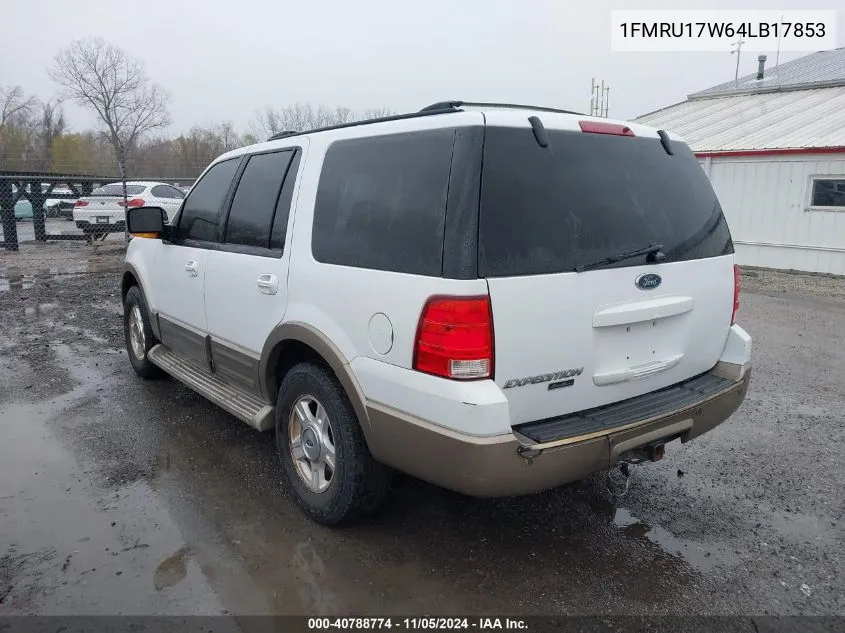 2004 Ford Expedition Eddie Bauer VIN: 1FMRU17W64LB17853 Lot: 40788774