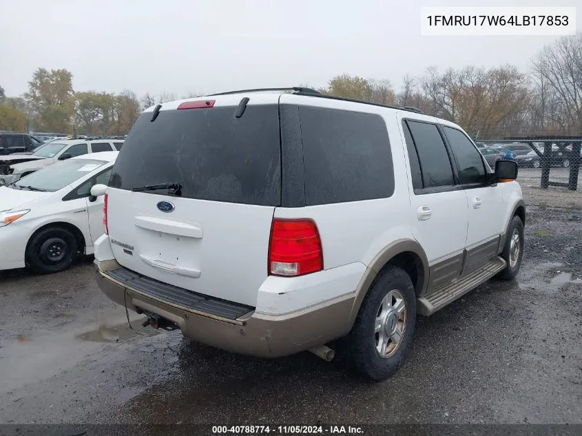 2004 Ford Expedition Eddie Bauer VIN: 1FMRU17W64LB17853 Lot: 40788774