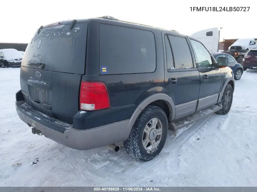 2004 Ford Expedition Eddie Bauer VIN: 1FMFU18L24LB50727 Lot: 40799929