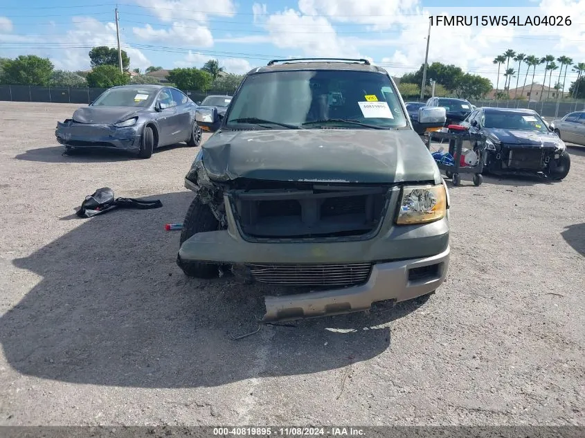 2004 Ford Expedition Xlt VIN: 1FMRU15W54LA04026 Lot: 40819895