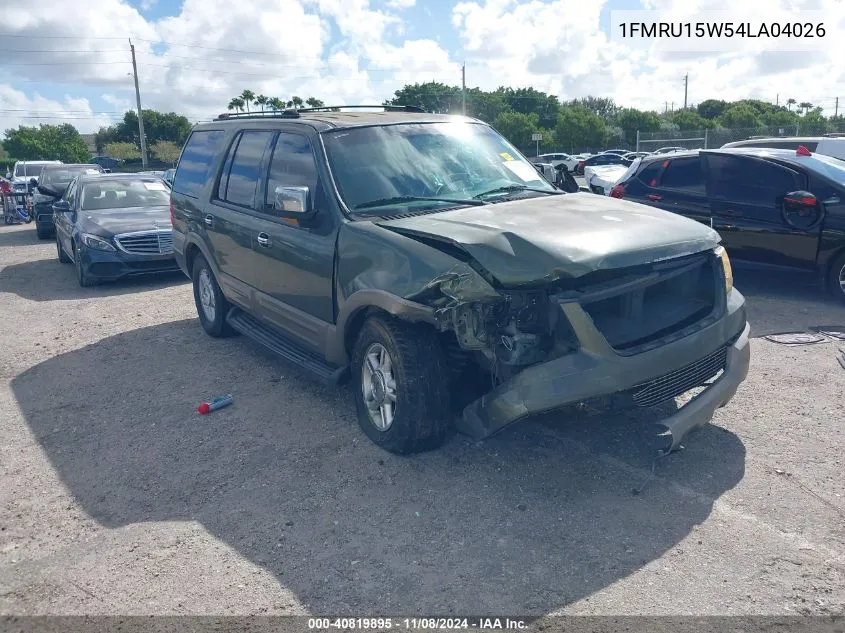 2004 Ford Expedition Xlt VIN: 1FMRU15W54LA04026 Lot: 40819895