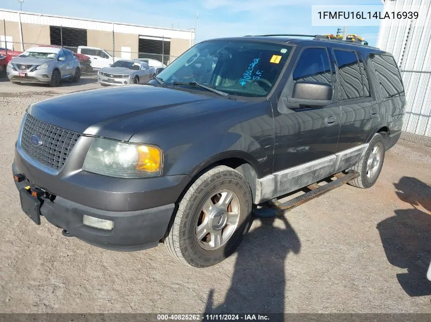 2004 Ford Expedition Xlt/Xlt Nbx VIN: 1FMFU16L14LA16939 Lot: 40825262