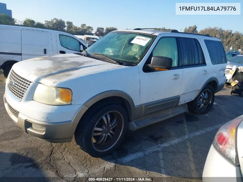 2004 Ford Expedition Eddie Bauer VIN: 1FMFU17L84LA79776 Lot: 40829427