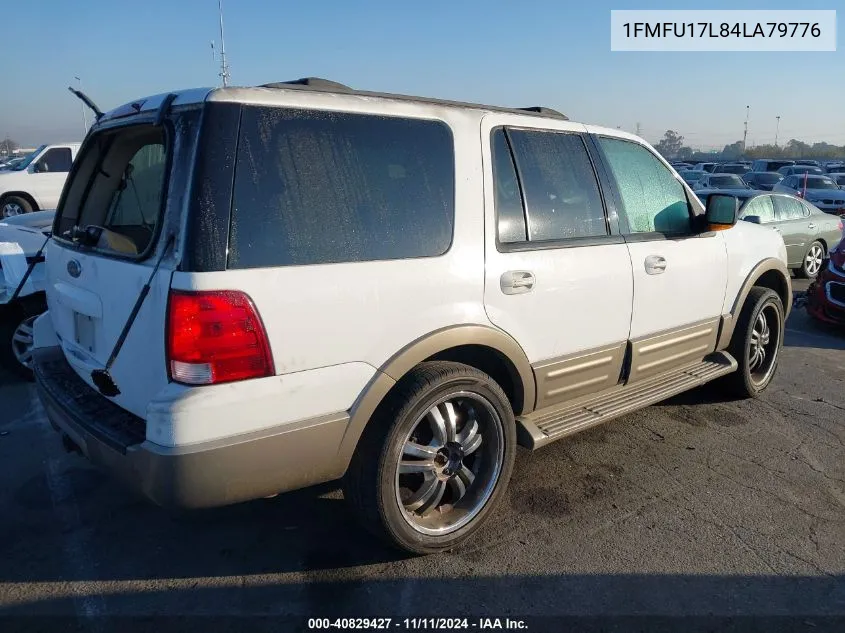 2004 Ford Expedition Eddie Bauer VIN: 1FMFU17L84LA79776 Lot: 40829427