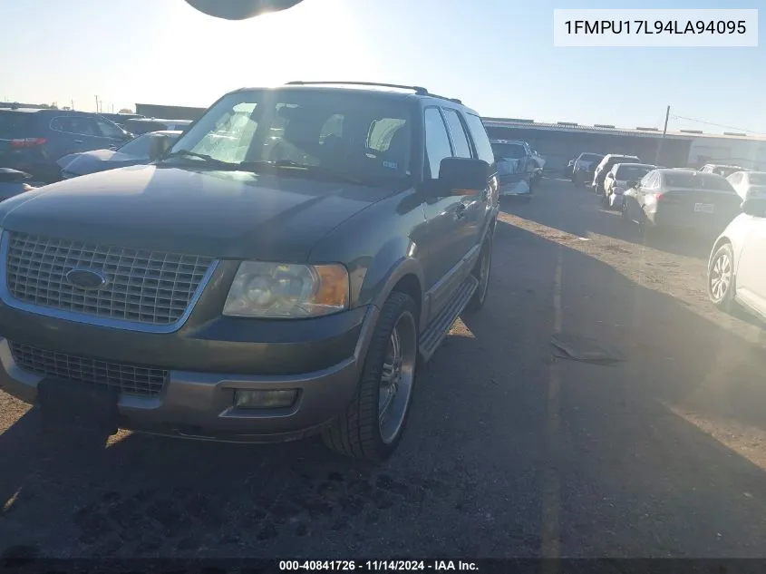 2004 Ford Expedition Eddie Bauer VIN: 1FMPU17L94LA94095 Lot: 40841726