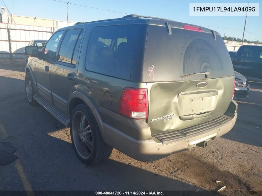 2004 Ford Expedition Eddie Bauer VIN: 1FMPU17L94LA94095 Lot: 40841726