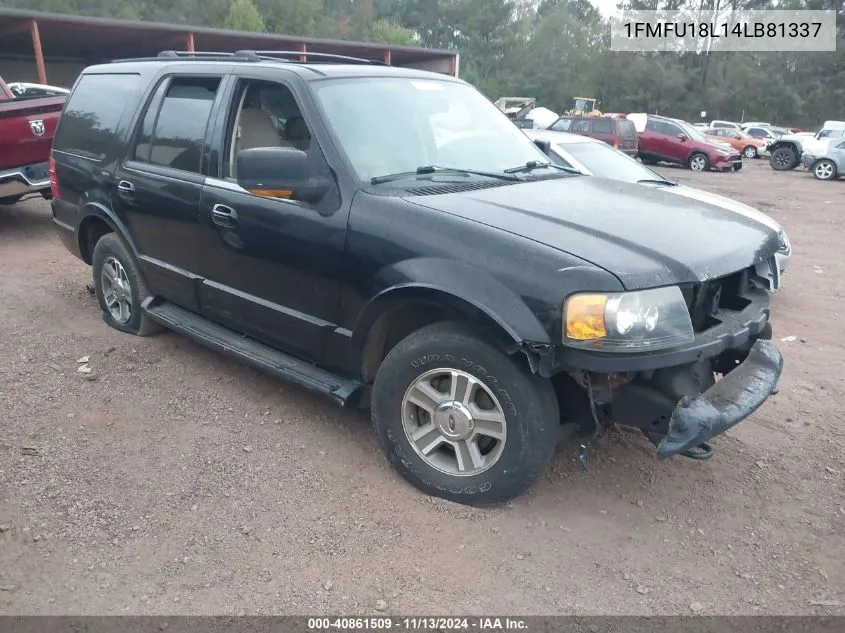 2004 Ford Expedition Eddie Bauer VIN: 1FMFU18L14LB81337 Lot: 40861509