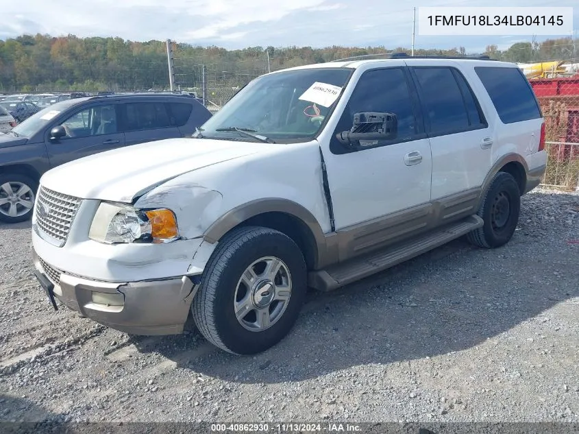 2004 Ford Expedition Eddie Bauer VIN: 1FMFU18L34LB04145 Lot: 40862930