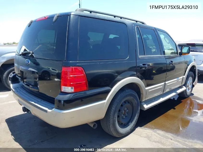 2005 Ford Expedition Eddie Bauer/King Ranch VIN: 1FMPU175X5LA29310 Lot: 39616463