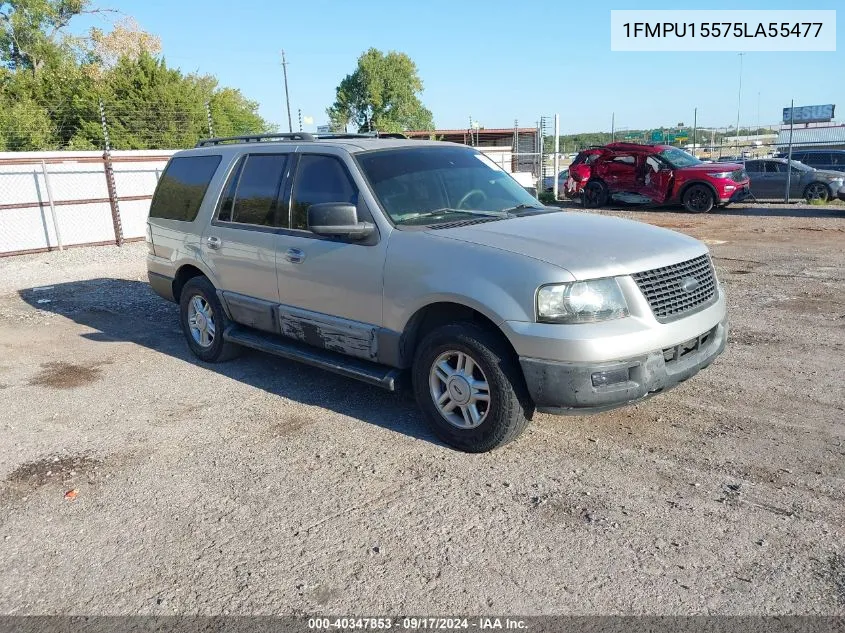 2005 Ford Expedition Xlt VIN: 1FMPU15575LA55477 Lot: 40347853