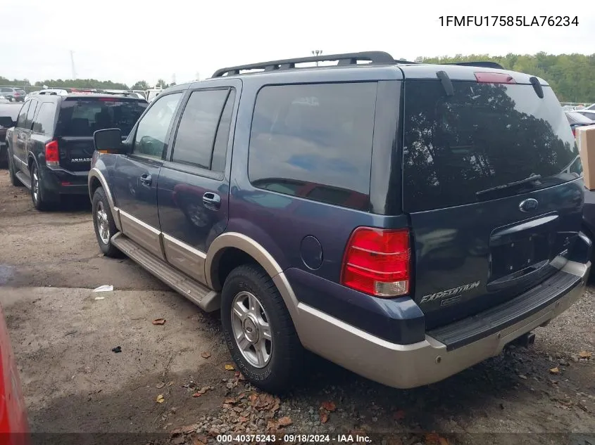 2005 Ford Expedition Eddie Bauer/King Ranch VIN: 1FMFU17585LA76234 Lot: 40375243