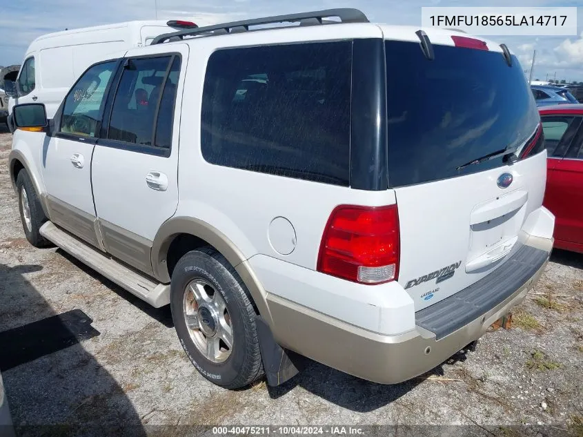 2005 Ford Expedition Eddie Bauer/King Ranch VIN: 1FMFU18565LA14717 Lot: 40475211