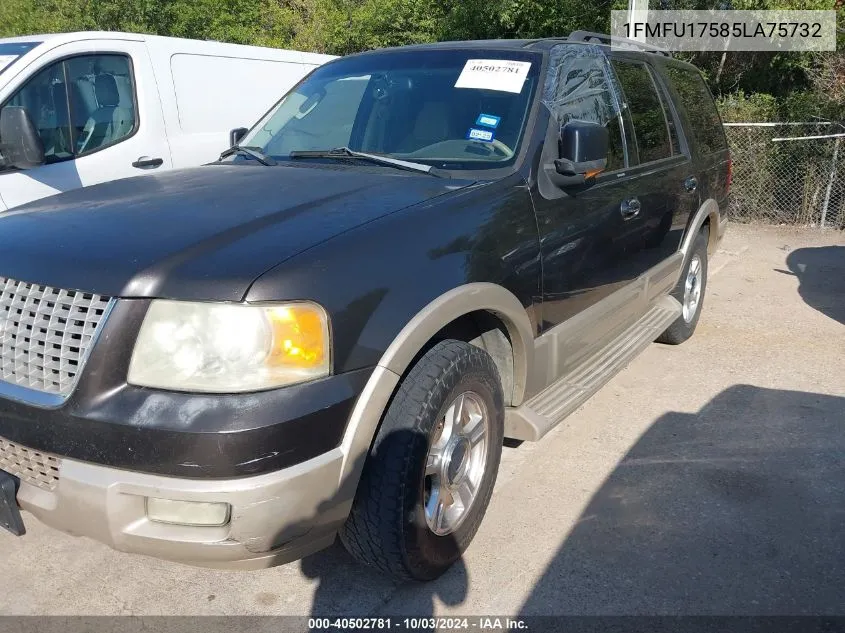 2005 Ford Expedition Eddie Bauer/King Ranch VIN: 1FMFU17585LA75732 Lot: 40502781