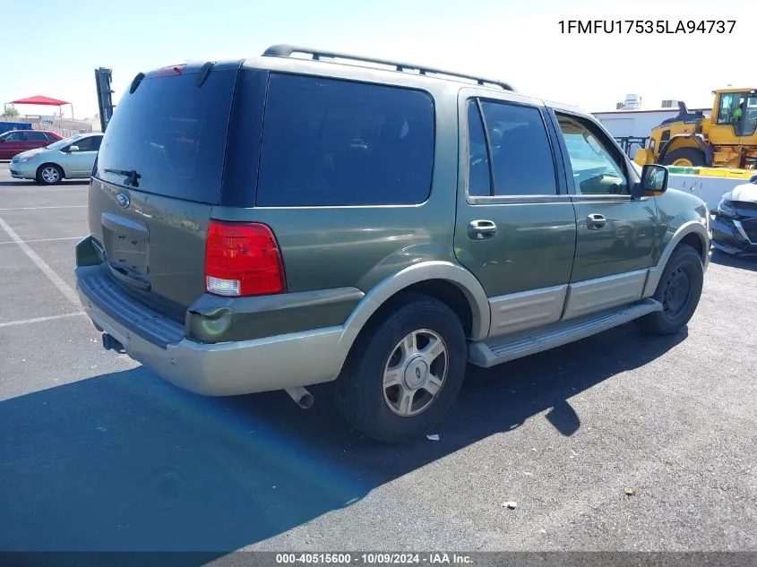 2005 Ford Expedition Eddie Bauer/King Ranch VIN: 1FMFU17535LA94737 Lot: 40515600