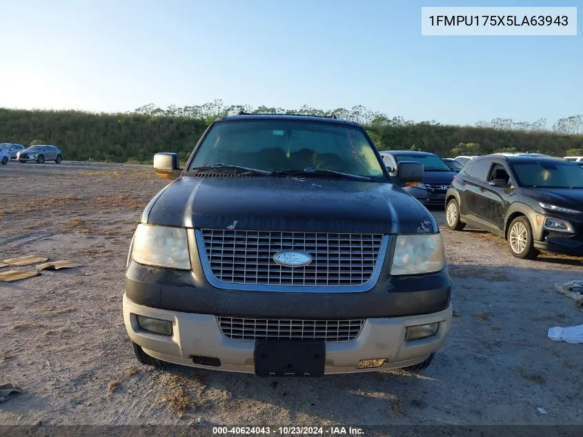 2005 Ford Expedition Eddie Bauer/King Ranch VIN: 1FMPU175X5LA63943 Lot: 40624043