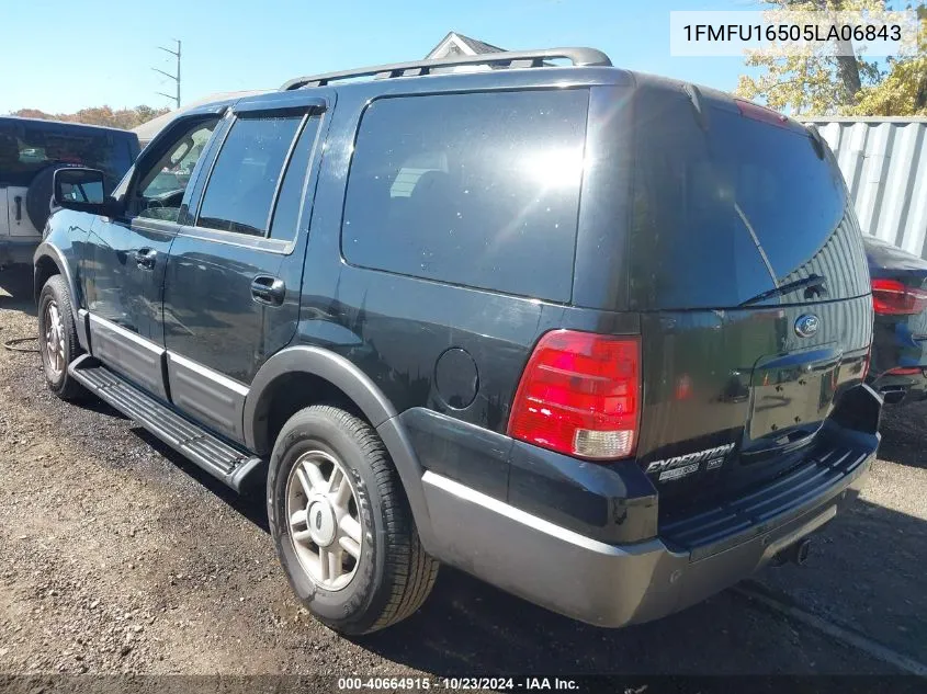 2005 Ford Expedition Nbx/Xlt VIN: 1FMFU16505LA06843 Lot: 40664915