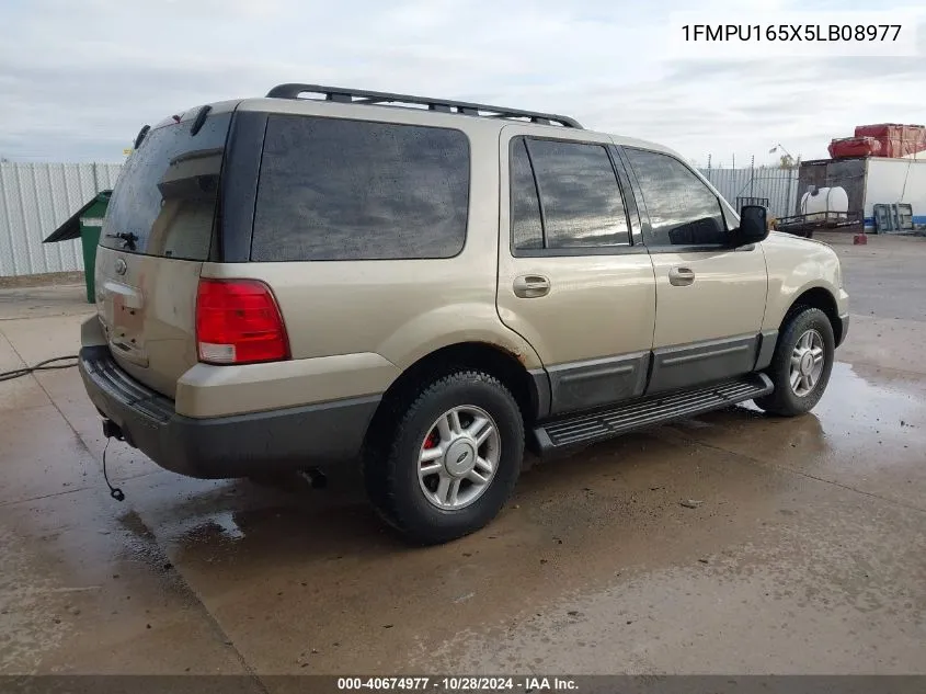 2005 Ford Expedition Xlt VIN: 1FMPU165X5LB08977 Lot: 40674977