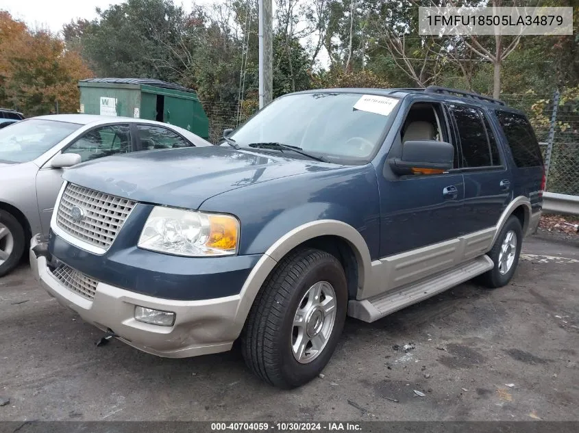 2005 Ford Expedition Eddie Bauer/King Ranch VIN: 1FMFU18505LA34879 Lot: 40704059