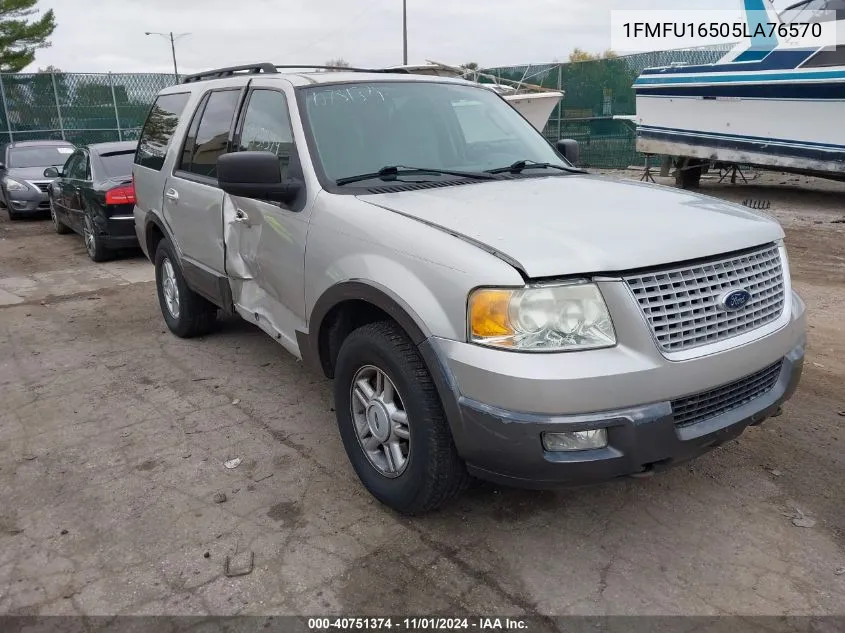 2005 Ford Expedition Nbx/Xlt VIN: 1FMFU16505LA76570 Lot: 40751374