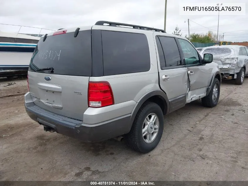 2005 Ford Expedition Nbx/Xlt VIN: 1FMFU16505LA76570 Lot: 40751374