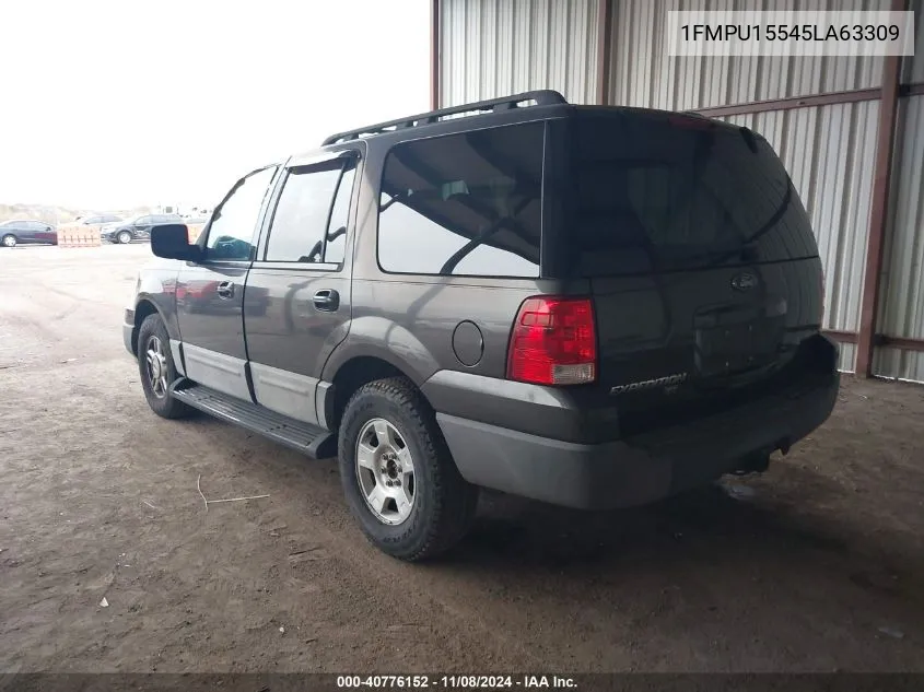 2005 Ford Expedition Xlt VIN: 1FMPU15545LA63309 Lot: 40776152