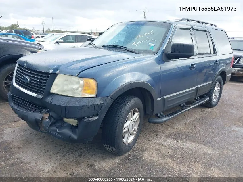 2005 Ford Expedition Xlt VIN: 1FMPU15555LA61973 Lot: 40800265