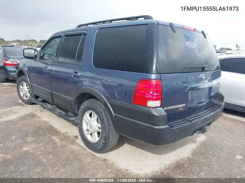 2005 Ford Expedition Xlt VIN: 1FMPU15555LA61973 Lot: 40800265