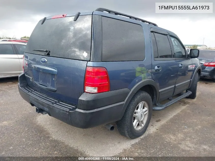 2005 Ford Expedition Xlt VIN: 1FMPU15555LA61973 Lot: 40800265