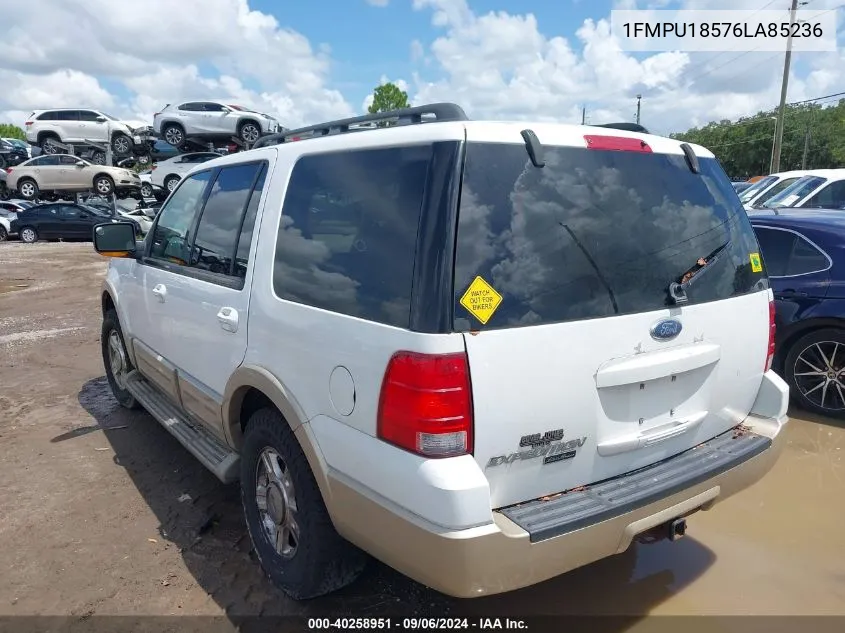 2006 Ford Expedition Eddie Bauer VIN: 1FMPU18576LA85236 Lot: 40258951