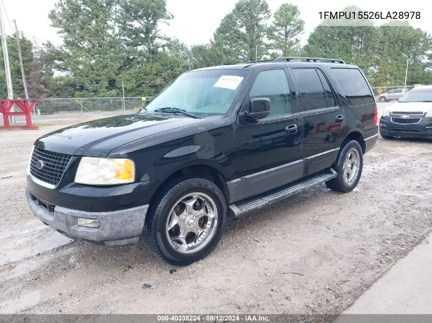 2006 Ford Expedition Xlt/Xlt Sport VIN: 1FMPU15526LA28978 Lot: 40335224