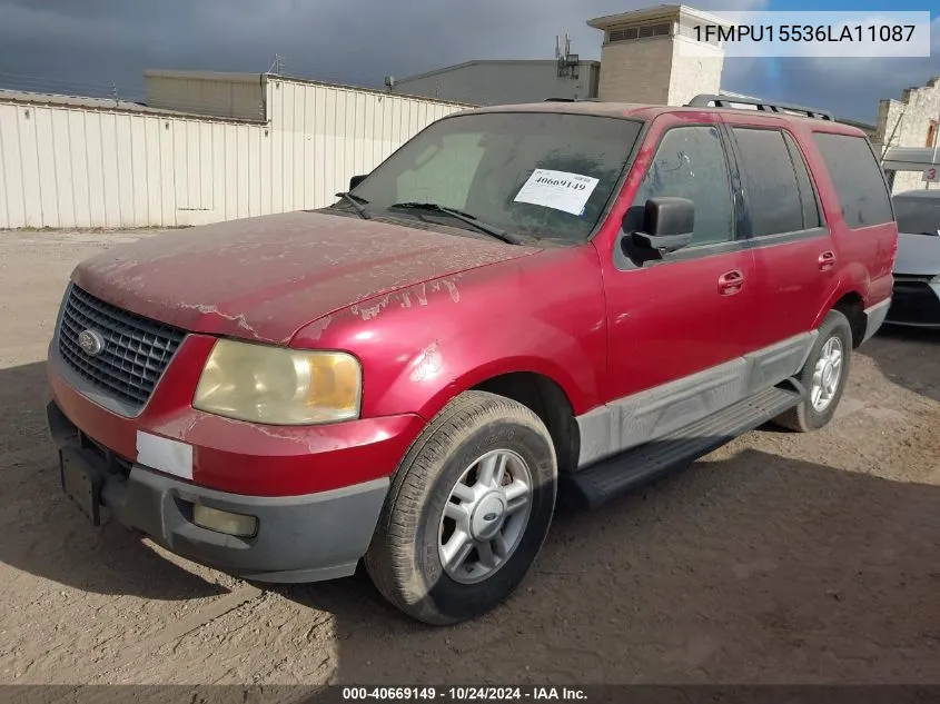 2006 Ford Expedition Xlt/Xlt Sport VIN: 1FMPU15536LA11087 Lot: 40669149