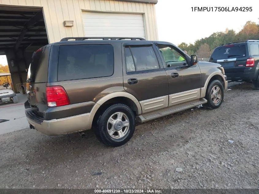 2006 Ford Expedition Eddie Bauer/King Ranch VIN: 1FMPU17506LA94295 Lot: 40691238