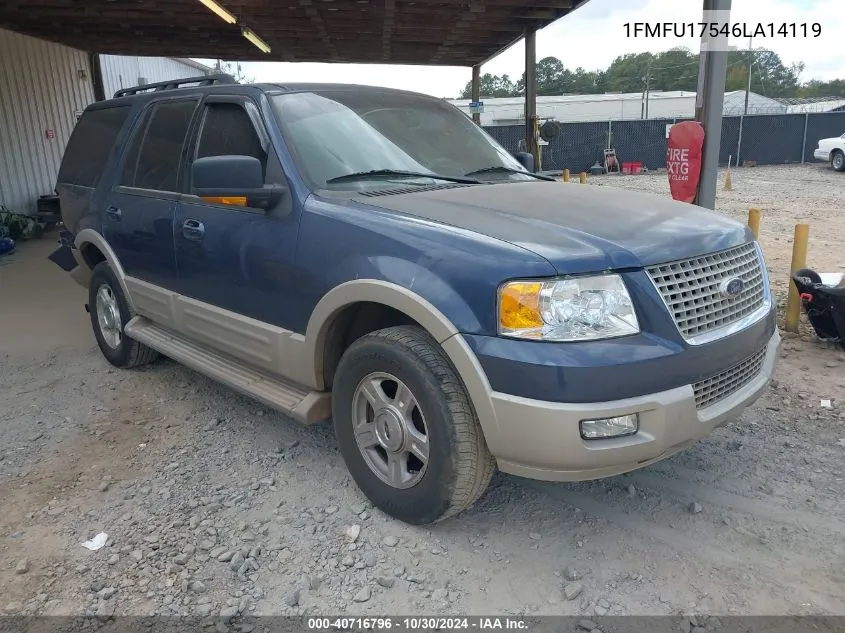 2006 Ford Expedition Eddie Bauer/King Ranch VIN: 1FMFU17546LA14119 Lot: 40716796