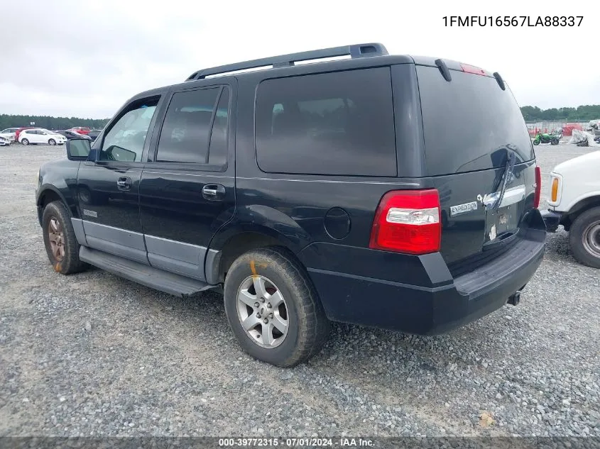 2007 Ford Expedition Xlt VIN: 1FMFU16567LA88337 Lot: 39772315