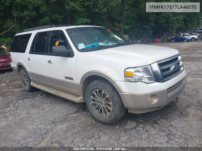 2007 Ford Expedition El Eddie Bauer VIN: 1FMFK17577LA46070 Lot: 39973156