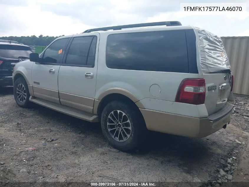 2007 Ford Expedition El Eddie Bauer VIN: 1FMFK17577LA46070 Lot: 39973156