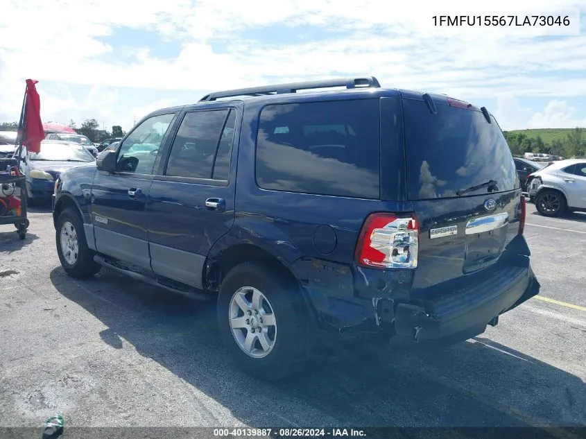 2007 Ford Expedition Xlt VIN: 1FMFU15567LA73046 Lot: 40139887