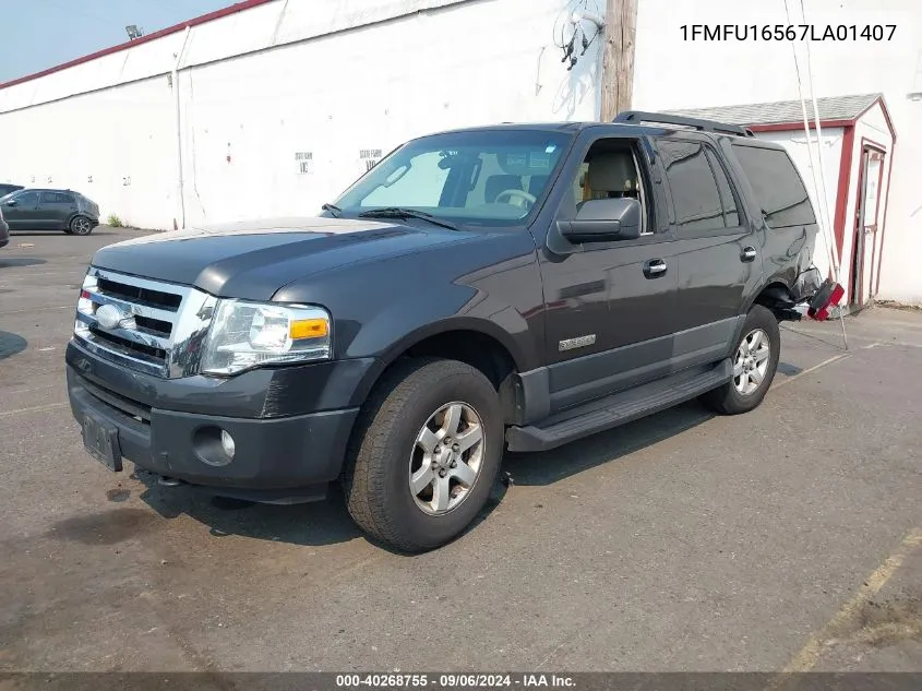 2007 Ford Expedition Xlt VIN: 1FMFU16567LA01407 Lot: 40268755