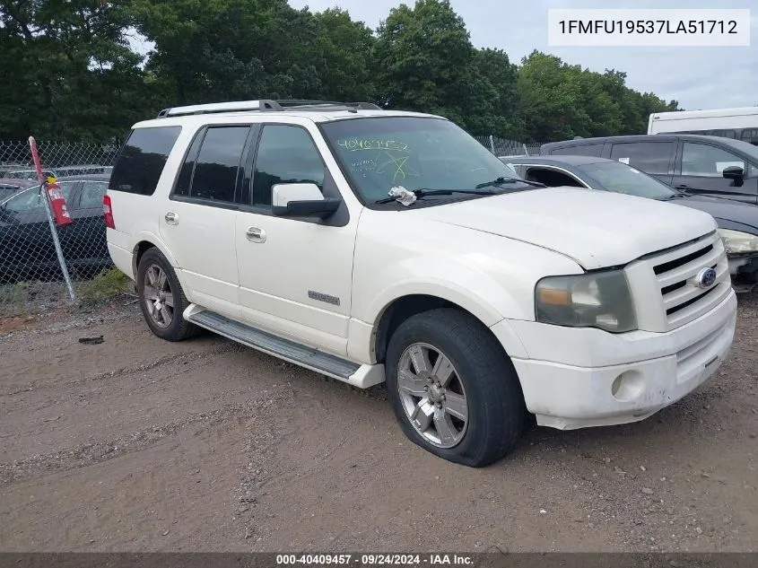 2007 Ford Expedition Limited VIN: 1FMFU19537LA51712 Lot: 40409457