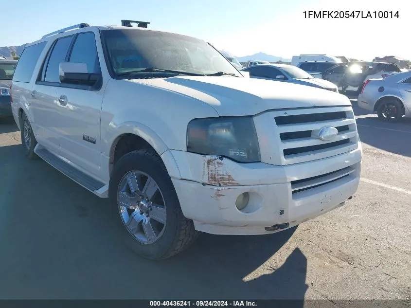 2007 Ford Expedition El Limited VIN: 1FMFK20547LA10014 Lot: 40436241