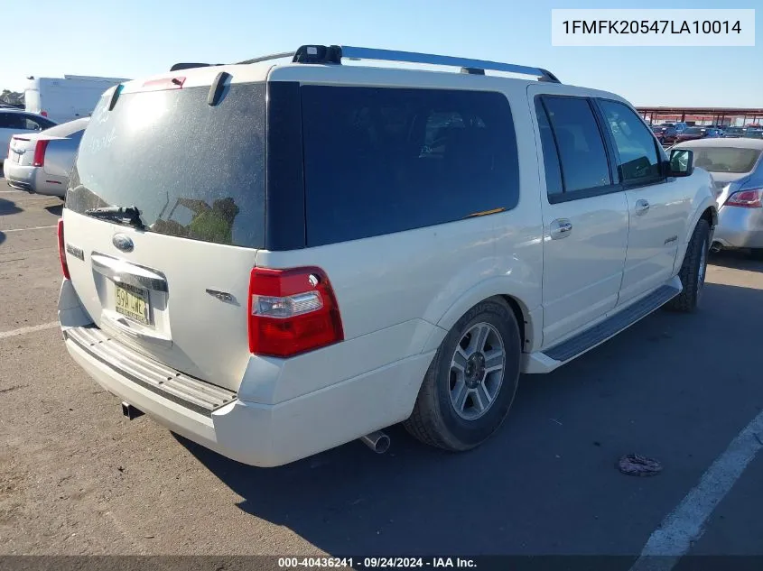 2007 Ford Expedition El Limited VIN: 1FMFK20547LA10014 Lot: 40436241