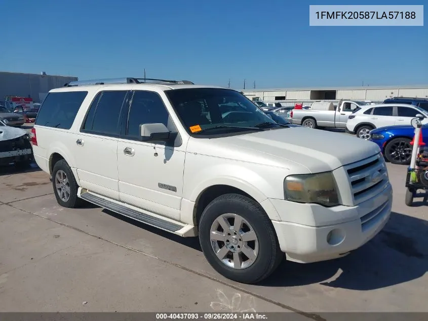 2007 Ford Expedition El Limited VIN: 1FMFK20587LA57188 Lot: 40437093